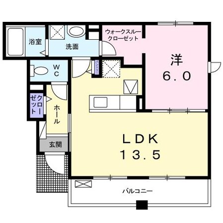 プランタンＥの物件間取画像